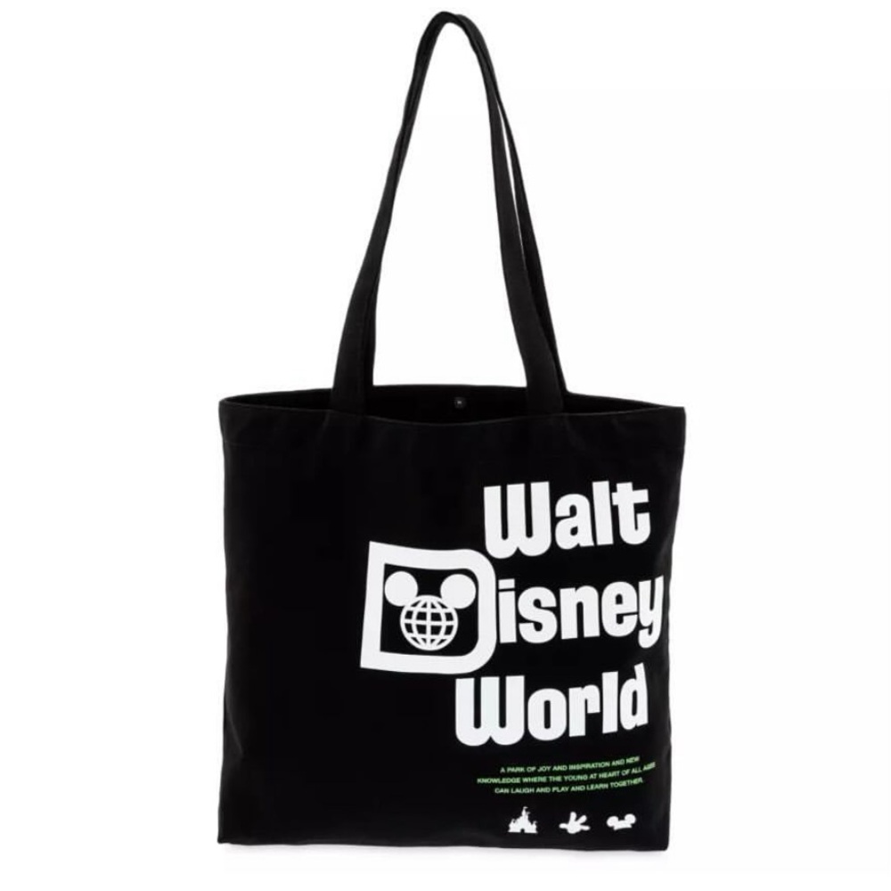 Walt Disney World Black Tote Bag nwt